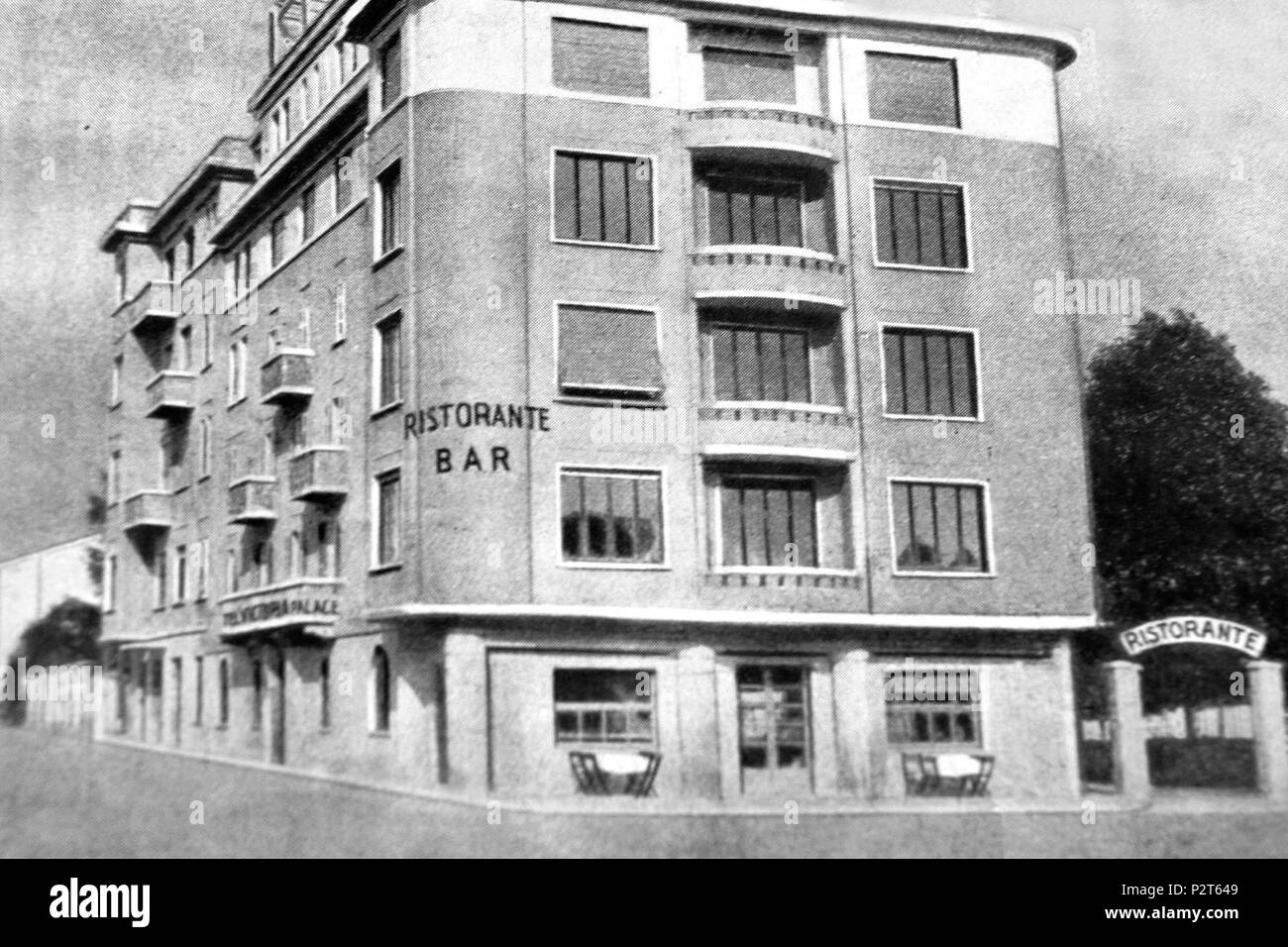 . Hotel Meina nach dem Zweiten Weltkrieg. In diesem Hotel in Meina, am Lago Maggiore in Italien, 16 Juden wurden verhaftet und von den Nationalsozialisten im September 1943 getötet. 1945. Unbekannt 39 Hotel Meina Stockfoto