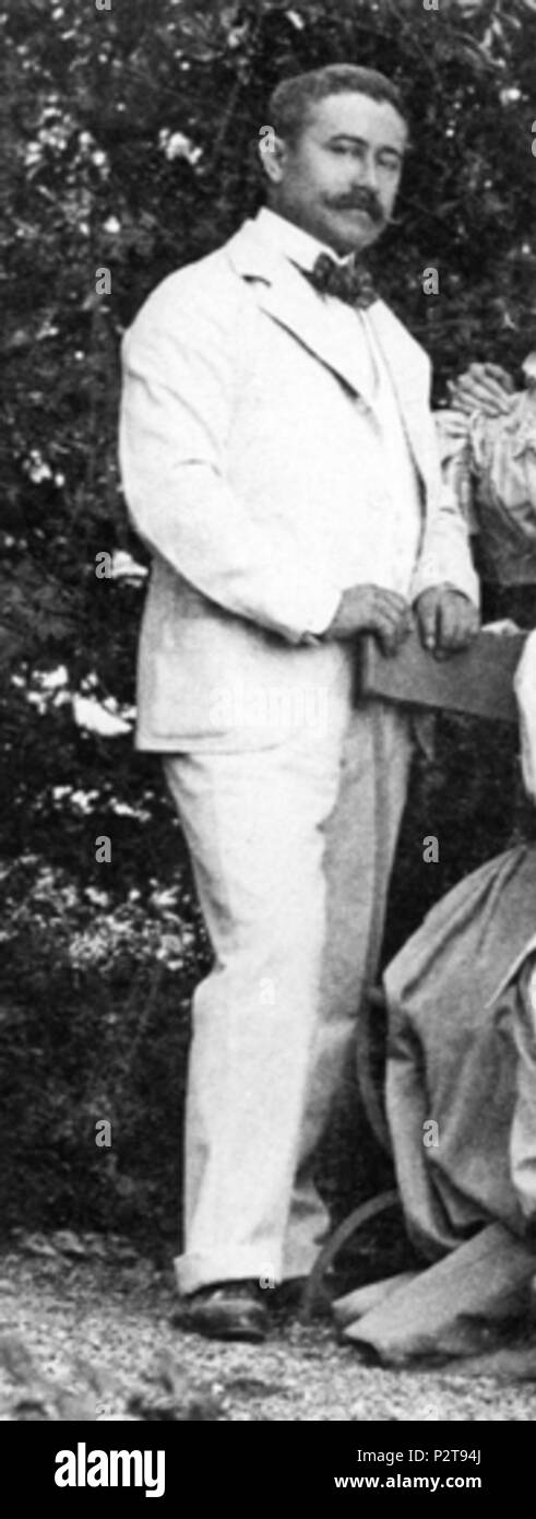 . Englisch: Max Herz. Detail einer Familie Fotographie. August 1897, Stresa, Piemont, Italien. August 1897. Unbekannt 55 Max Herz, 1897 Stockfoto