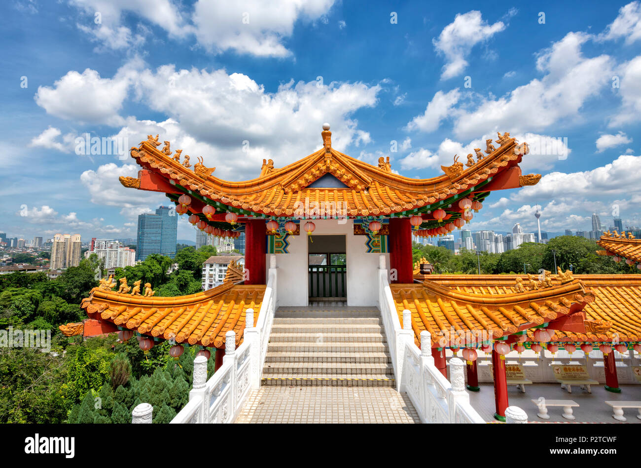 Die Thean Hou Tempel am Stadtrand von Kuala Lumpur, Malaysia Stockfoto