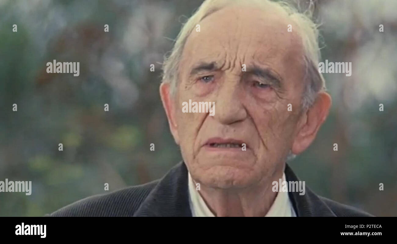 . Italiano: Charles Vanel nel film Tre fratelli (Francesco Rosi, 1981). Vom 4. Dezember 2016. Pak Doo Ik 18 Charles Vanel-Tre Fratelli Stockfoto