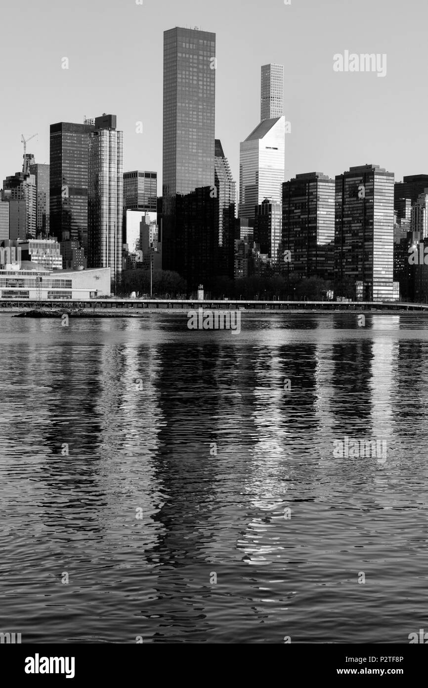 USA, Amerikanische, New York, Manhattan, East River, die Skyline Citycorp Stockfoto