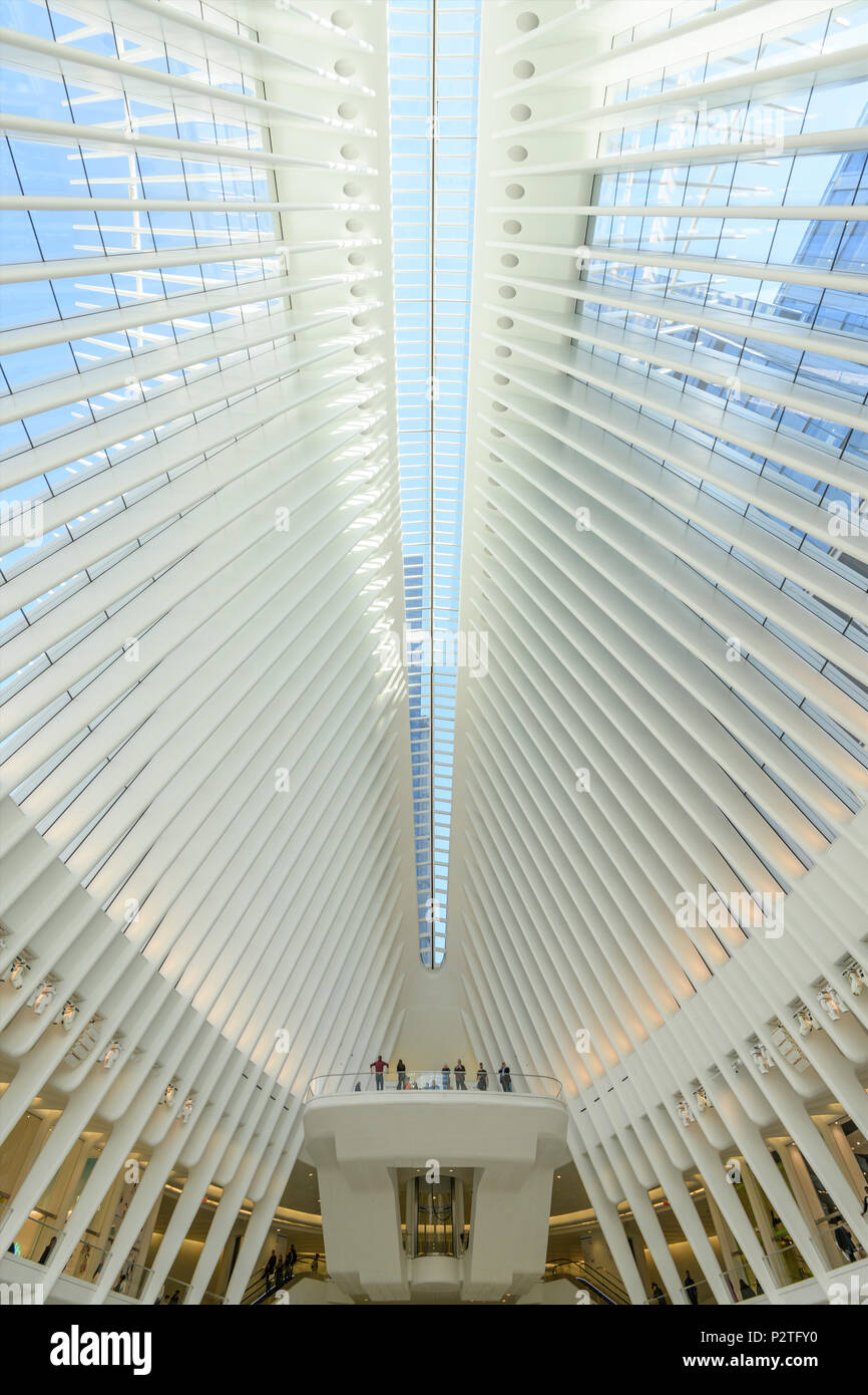 USA, Amerikanische, New York, Manhattan, Manhattan, das One World Trade Center, PATH-Station Stockfoto