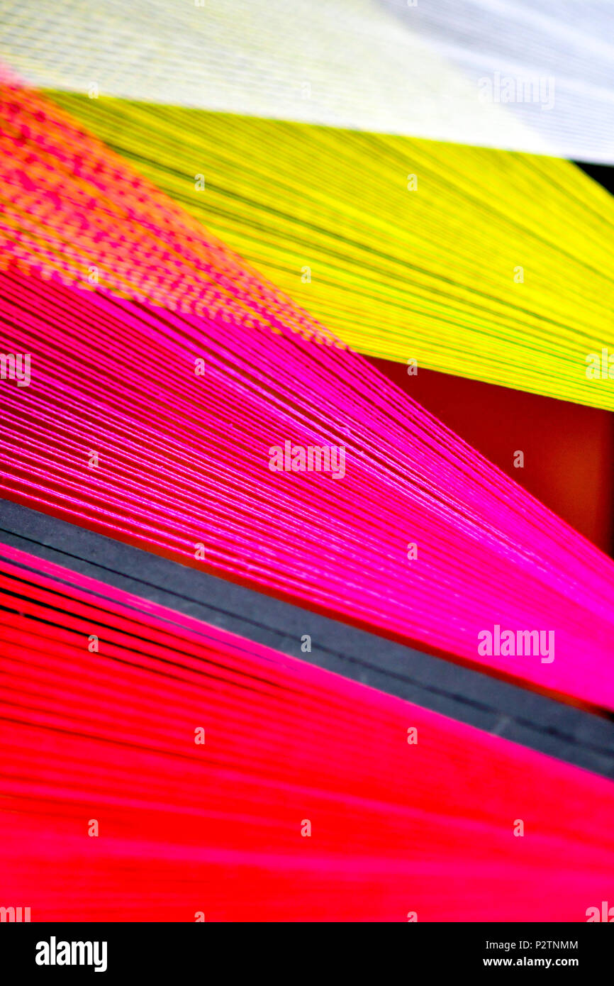Bunte Saiten Kunst Stockfoto