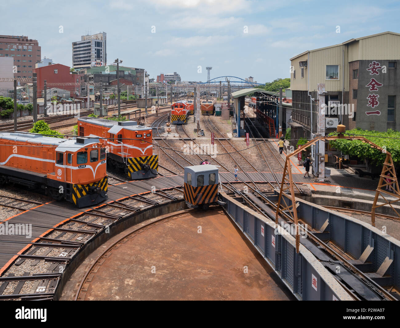 Changhua, Mai 24: Die historische Changhua Roundhouse am 24. Mai 2018 Changhua, Taiwan Stockfoto