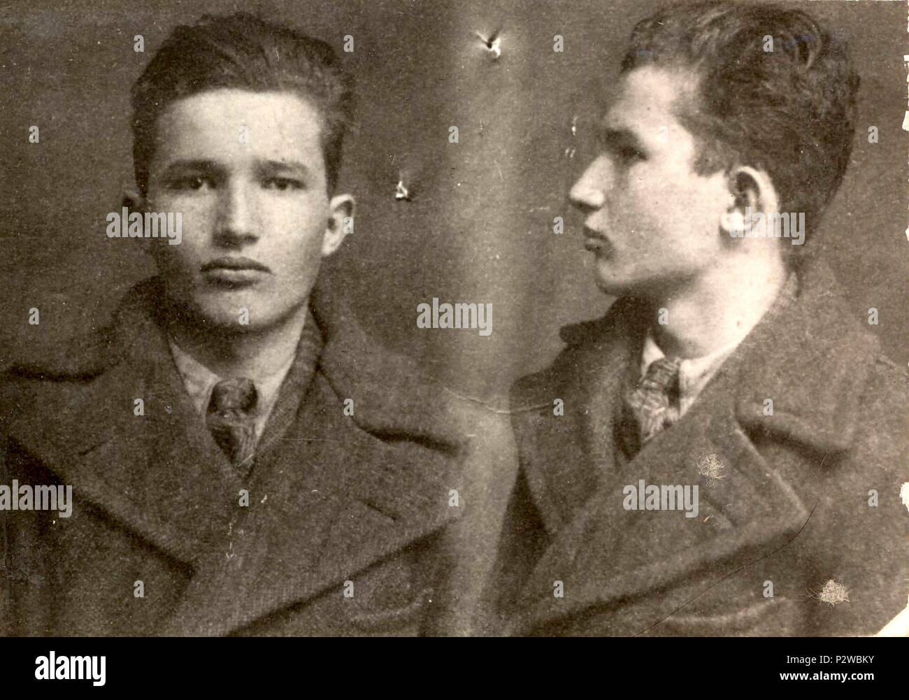 007 Ceausescu Fahndungsfoto Targoviste Polizei 1936 Stockfoto