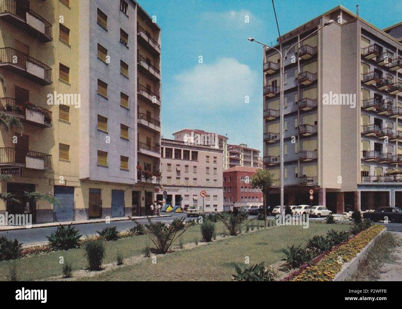 . Italiano: Piazza Europa eine CL Anni 70. vor 1970. Unbekannt 19 CL Piazza Europa 2 Stockfoto