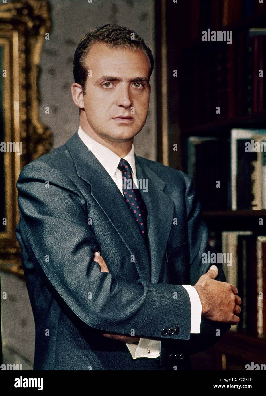 Portrait von Juan Carlos, König von Spanien. Stockfoto
