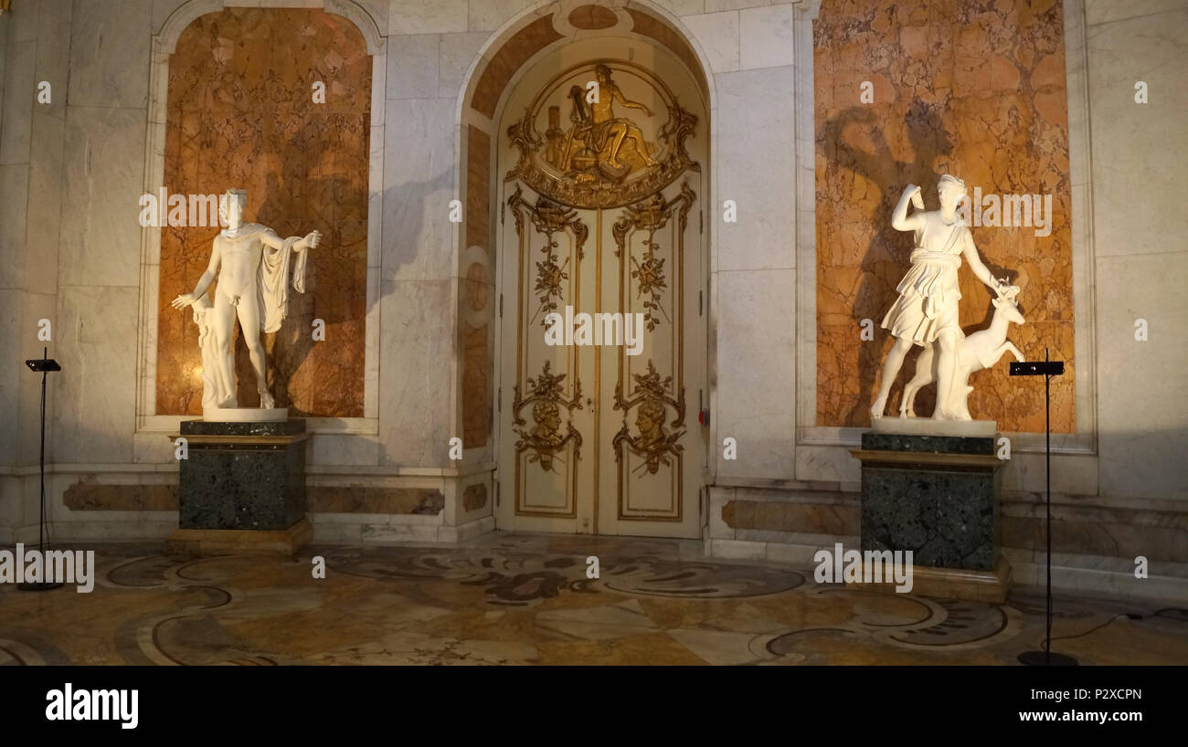 Schloss Sanssouci Potsdam Große Galerie Stockfoto