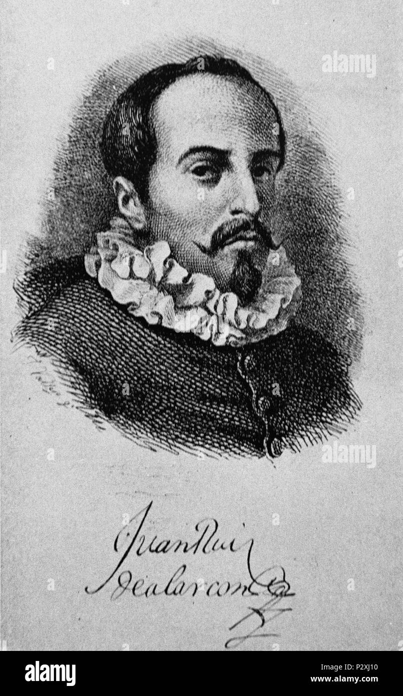 JUAN RUIZ DE ALARCÓN Y MENDOZA (1581-1639). Ort: INSTITUTO DE COOPERACION IBEROAMERICANA, MADRID, SPANIEN. Stockfoto