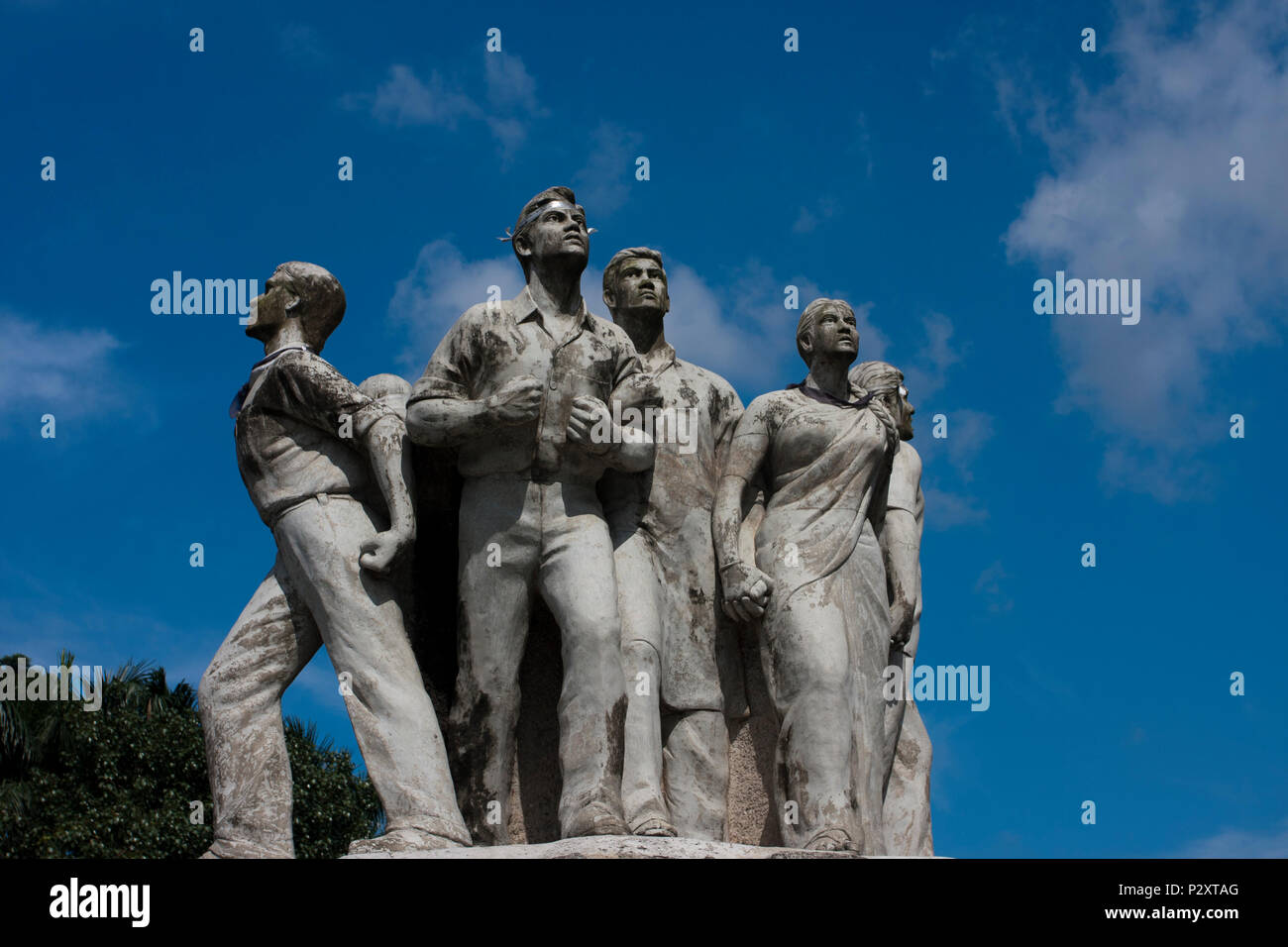 Die Raju Memorial Bildhauerei an der Universität von Dhaka. Dhaka, Bangladesch. Stockfoto
