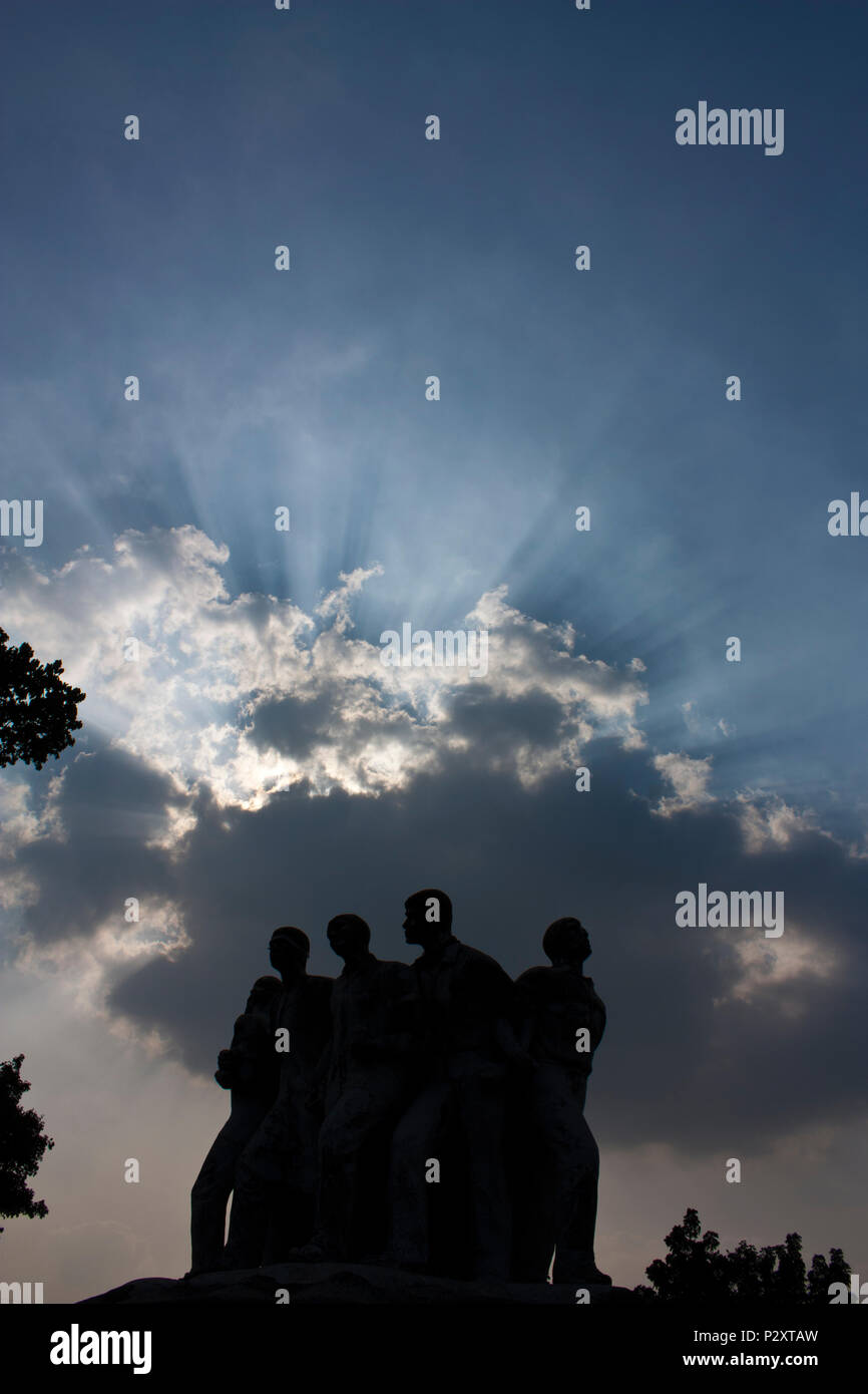Die Raju Memorial Bildhauerei an der Universität von Dhaka. Dhaka, Bangladesch. Stockfoto