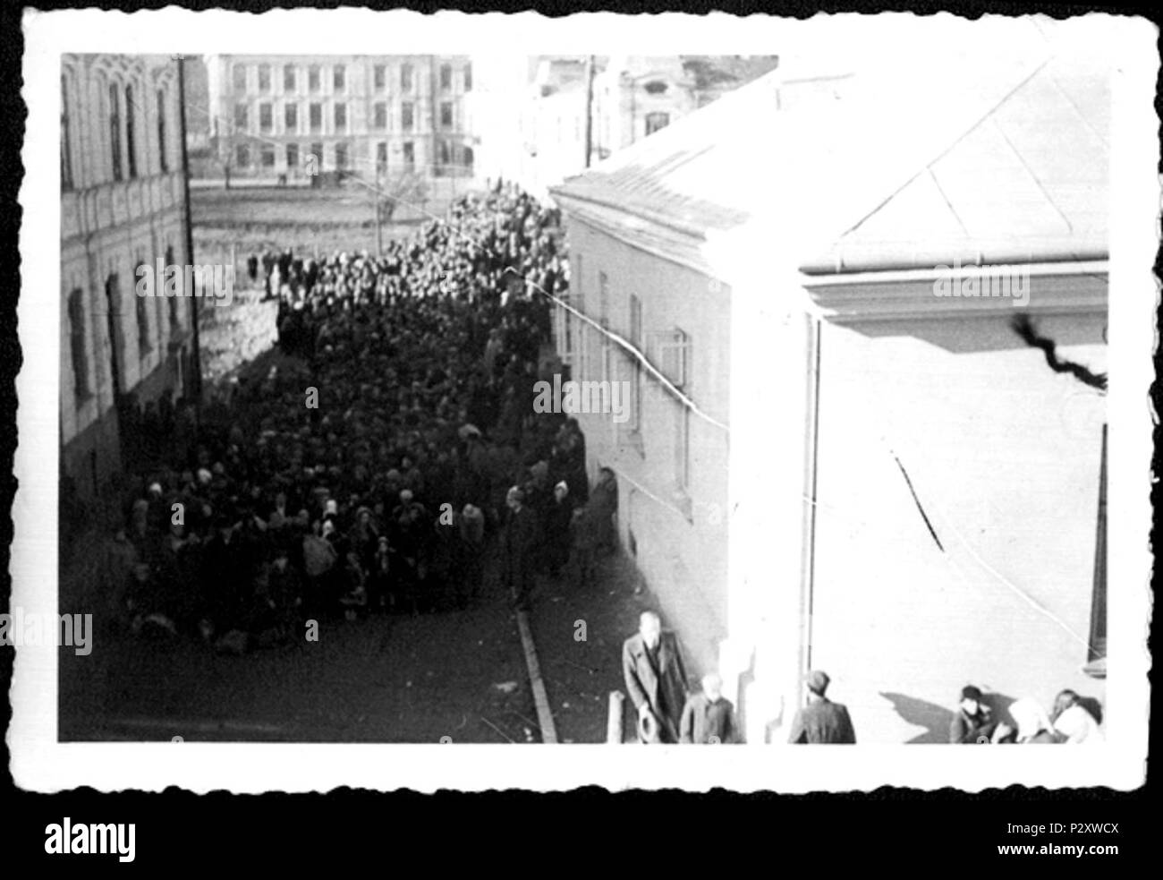 00015 Sanok WaC 582 OWA-Straße Polen Deportation der Juden in der sowjetischen Ukraine 1939 Stockfoto