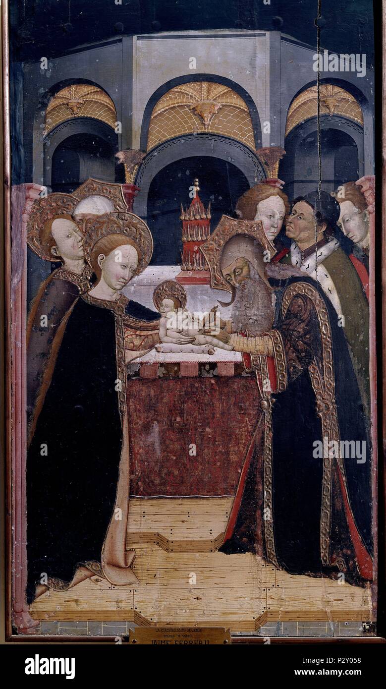 RETABLO DE VERDU CIRCUNCISION DE JESUS. Autor Jaume Ferrer II (15