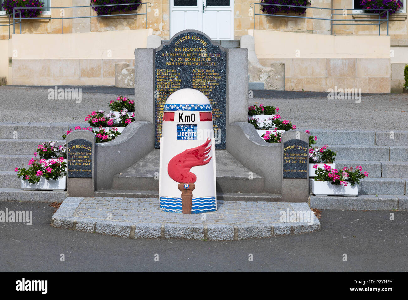 SainteMereEglise, Normandie, Frankreich, 16. Juni 2018 Beginnen der