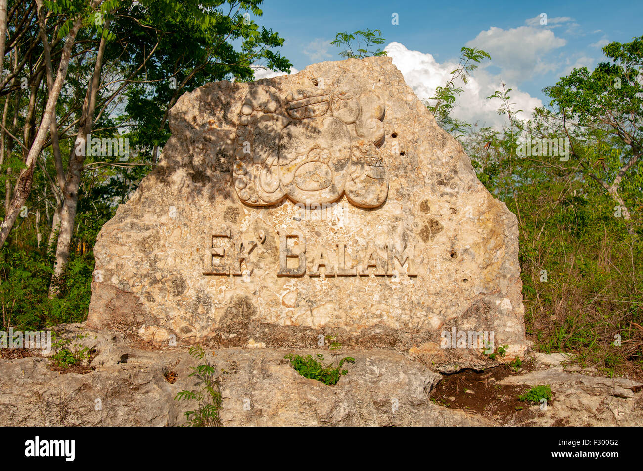 Ek Balam Ruinen der Mayas, Temozón, Yucatán, Mexiko Stockfoto