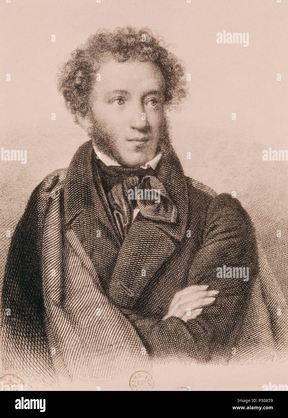 ALEXANDER PUSCHKIN (1799-1837). Ort: ZENTRALBIBLIOTHEK, Frankreich. Stockfoto