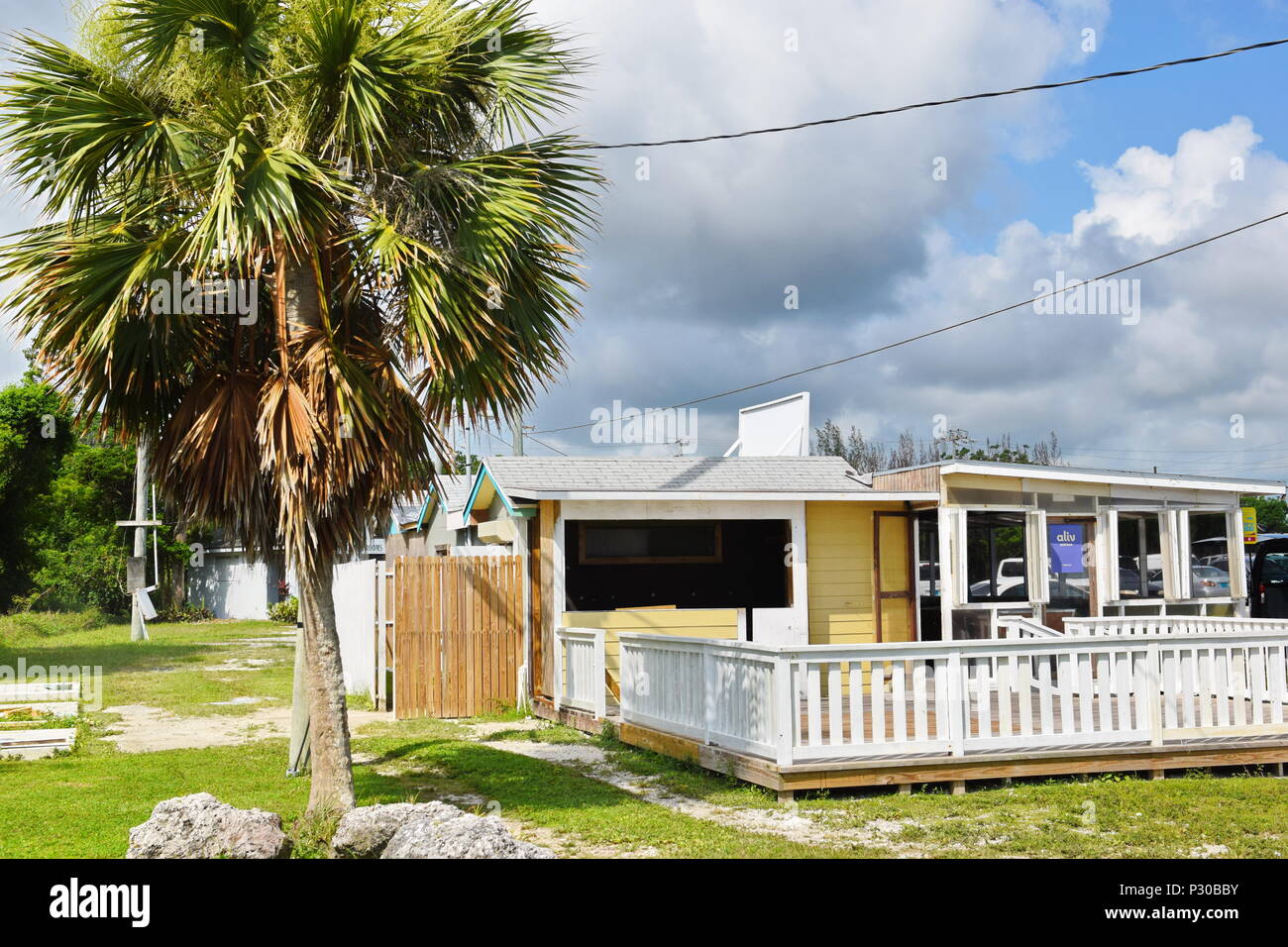Treasure Cay auf Abaco, Bahamas -- Boot Transport zu Green Turtle Cay Stockfoto