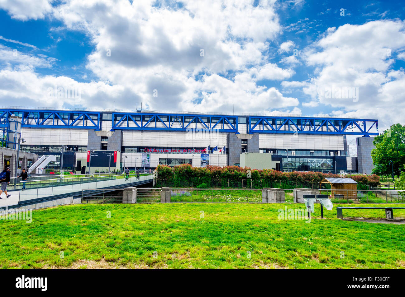 "Cité des Sciences et de l'Industrie innerhalb des Parc de la Villette in Paris, Frankreich Stockfoto