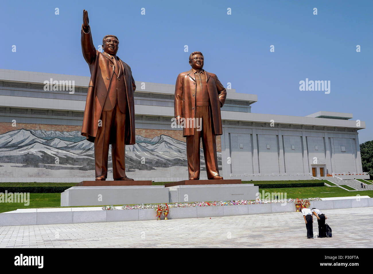 Pyongyang, Nordkorea, Grossmonument Mansudae Stockfoto