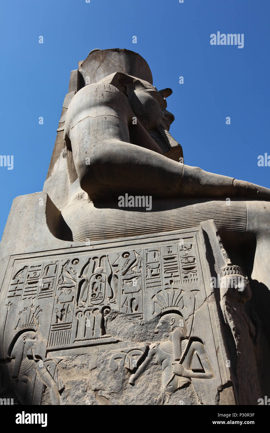 Karnak Tempel Statue Stockfoto