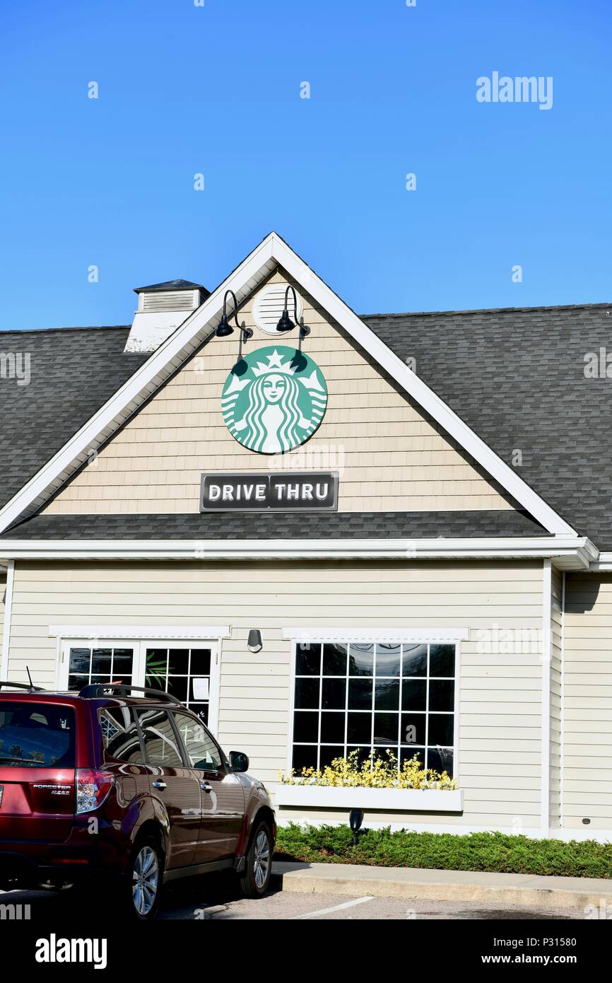Starbucks Coffee Store Exterieur Stockfoto