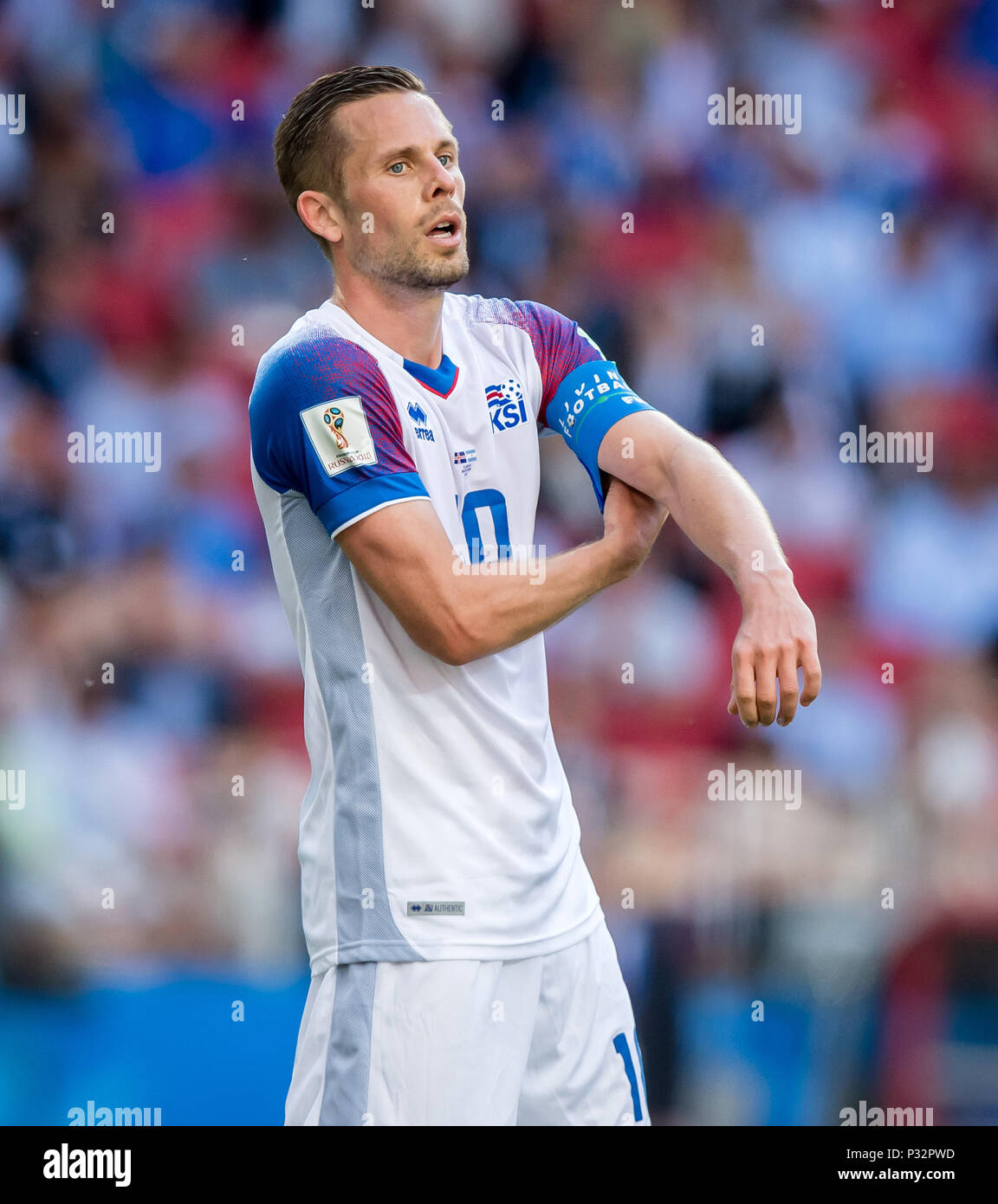 Moskau Russland 16 Juni 2018 Gylfi Sigurdsson Island Ges Fussball Wm 2018 Russland Argentinien Island 16 06 2018 Ges Fussball Fussball Wm 2018 Russland Argentinien Gegen Island Stadt Juni 16 2018 Verwendung Der Weltweiten Kredit Dpa