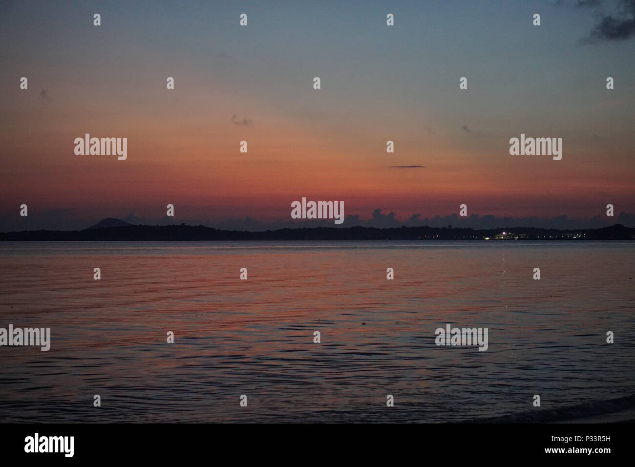 Glorreiche Momente vor Sonnenaufgang Stockfoto