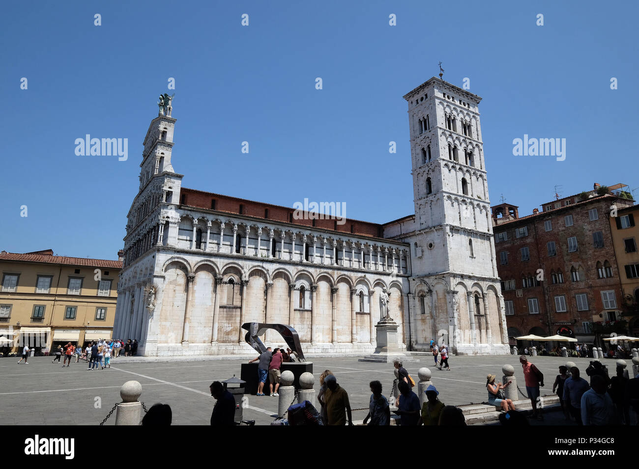 San Michele in Foro Kirche in Lucca, Italien Stockfoto