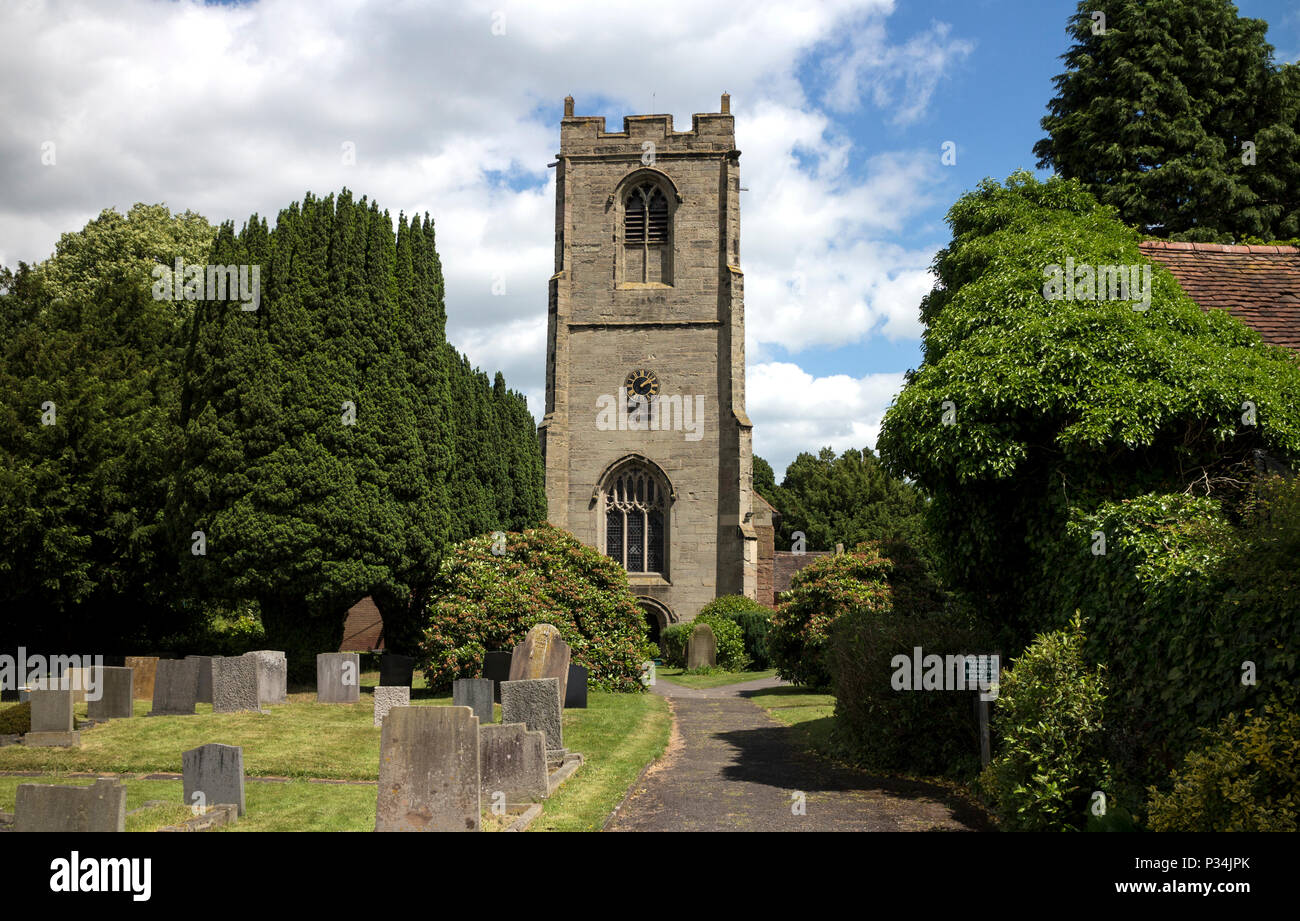 St. Leonard's Church, Ryton-on-Dunsmore, Warwickshire, England, Großbritannien Stockfoto