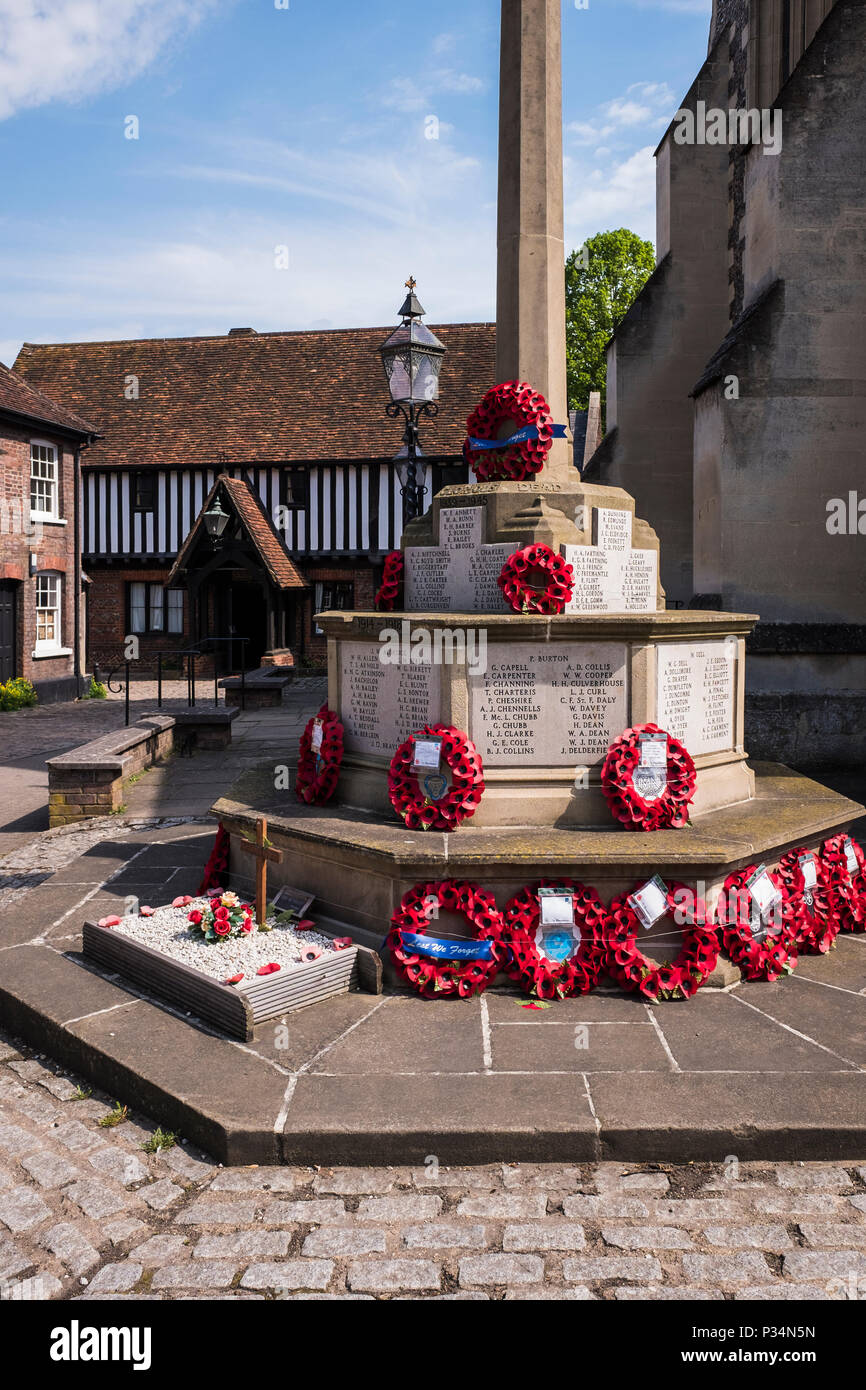 Berkhamsted ist eine kleine historische Stadt in den Chilterns, Hertfordshire, England, UK. Stockfoto