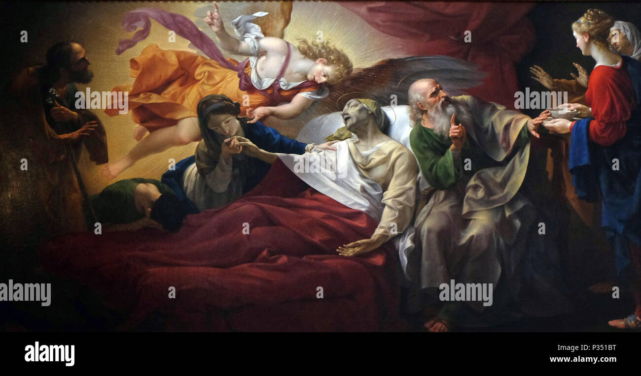 Tod von St. Anne von Bernardino Nocchi, Basilika von San Frediano, Lucca, Toskana, Italien Stockfoto