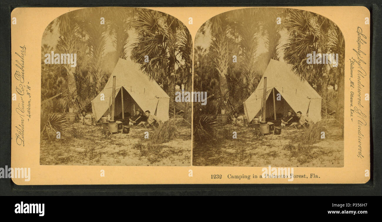 52 Camping in Palmetto Wald, Florida, von Littleton, Co.5 Stockfoto