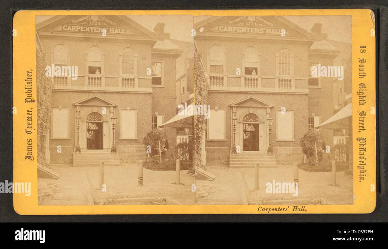 54 Carpenters' Hall, von Cremer, James, 1821-1893 Stockfoto