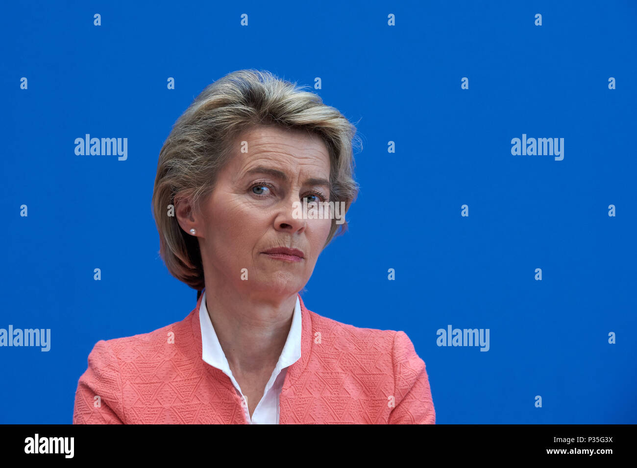 Berlin, Deutschland, Ursula von der Leyen, CDU, Bundesminister der Verteidigung Stockfoto