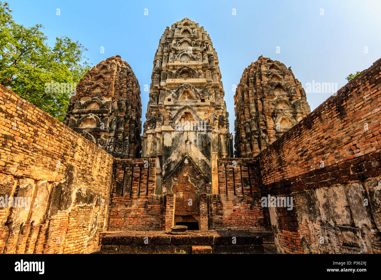 Wat Si Sawai, Sukhothai Historical Park, Thailand Stockfoto