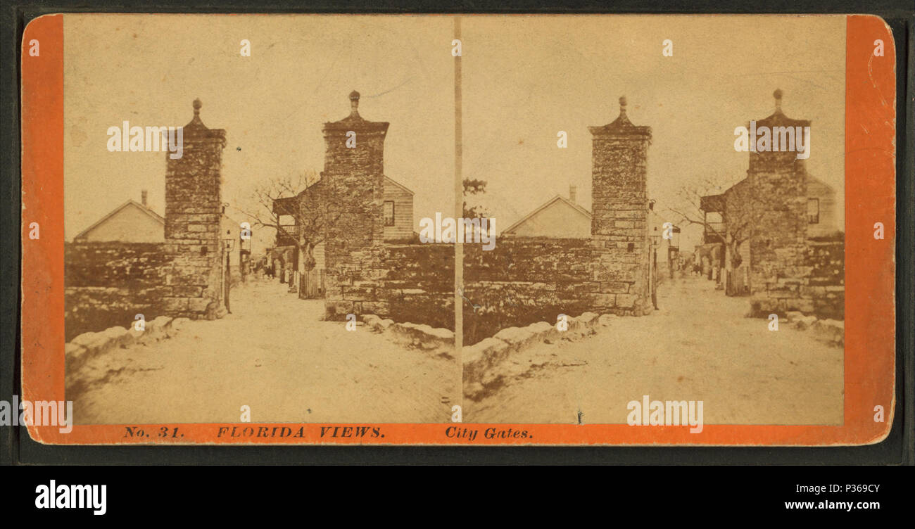 . Tore der Stadt. Alternative Titel: Florida Blick, nein. 31. Abdeckung: 1868?-1905?. Quelle Impressum: 1868?-1905?. Digitale Element veröffentlicht 7-18 2005; 2-12-2009 aktualisiert. 66 Stadttoren, von Robert N. Dennis Sammlung von stereoskopische Ansichten 3. Stockfoto