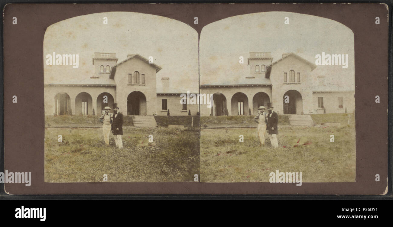 75 Conrad's () Cottage, Llewellyn Park, Orange Mts, von Robert N. Dennis Sammlung von stereoskopische Ansichten Stockfoto