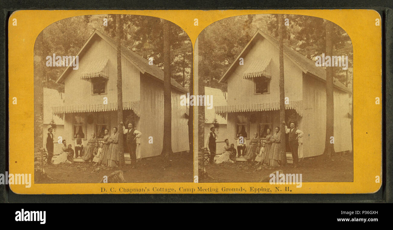 . D.C. Chapman's Cottage, Camp Meeting gründen, Epping, N.H. Abdeckung: 1870?-1880?. Digitale Element veröffentlicht 3-9 2006; 2-13-2009 aktualisiert. 82 D.C. Chapman's Cottage, Camp Meeting gründen, Epping, N. H, von O. H. Copeland Stockfoto