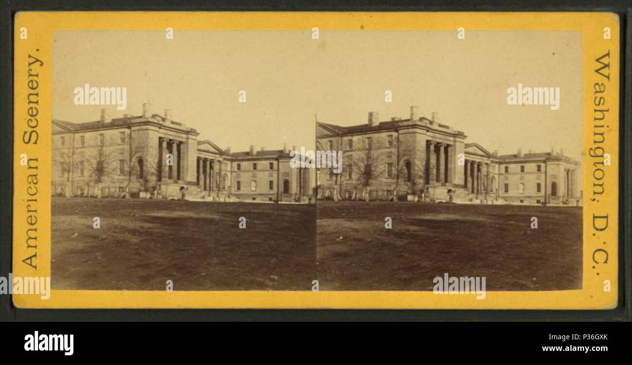 . [Alten] D.C. City Hall Alternative Titel: Amerikanische Landschaft; Washington D.C. Englisch: Obwohl die Rückseite der Karte (und dann die Nypl) fälschlich mit dem Titel "President's House', es ist der [alten] D.C. City Hall, jetzt ein Gericht. . Erstellt: 1860-1885. Abdeckung: 1860-1885. Quelle Impressum: 1860?-1885?. Digitale Element veröffentlicht 12-1-2005; 2-12-2009 aktualisiert. 82 D.C. City Hall, von Robert N. Dennis Sammlung von stereoskopische Ansichten 2. Stockfoto