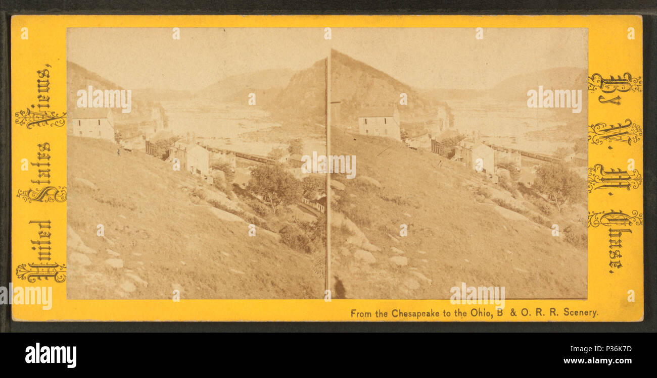 73 Zusammenfluss des Potomac und Shenandoah, von Robert N. Dennis Sammlung von stereoskopische Ansichten Stockfoto