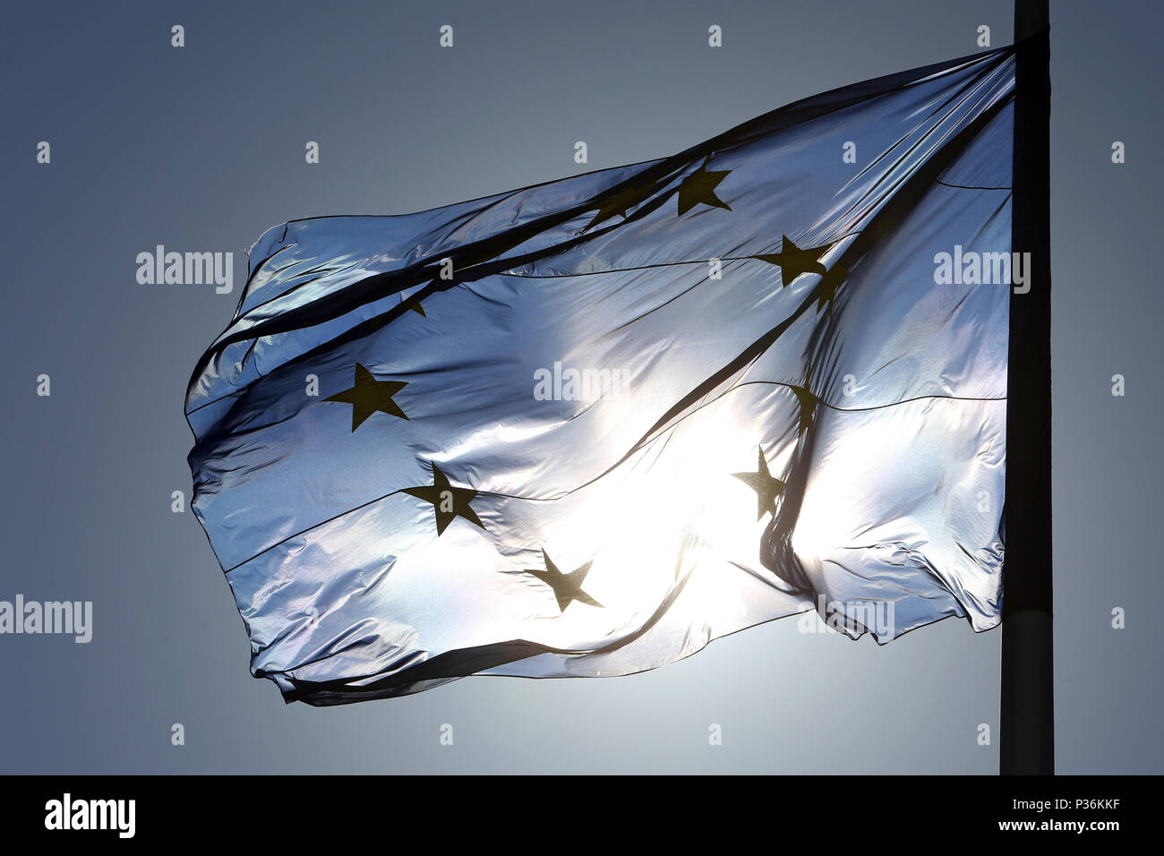 Berlin, Deutschland, die Flagge der Europäischen Union Stockfoto