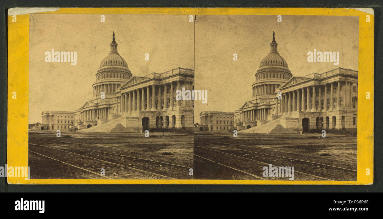 . Östlich vor dem Capitol, aus dem Nordosten. Alternative Titel: Blick auf die Stadt in Washington, D.C., Nr. 6475. Erstellt: 1860-1880. Abdeckung: 1860-1880. Quelle Impressum: 1860?-1880?. Digitale Element veröffentlicht 1-25 2006; 2-13-2009 aktualisiert. 90 östlich vor dem Capitol, aus dem Nordosten, von E.&amp; HT Anthony (Hart) Stockfoto
