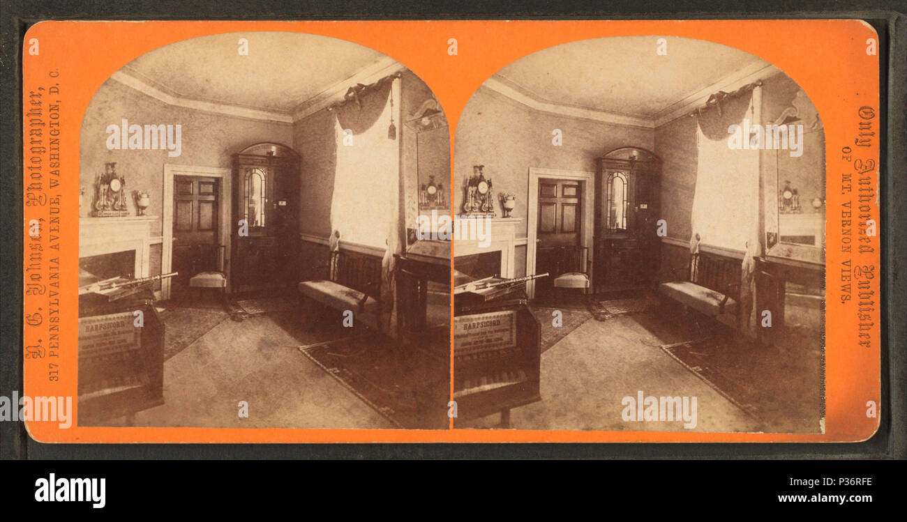 . Osten Salon. Veröffentlicht: c 1880. Abdeckung: 1880. Quelle Impressum: Mount Vernon, Va.: Mt. Vernon Association, 1880. Digitale Element veröffentlicht 6-14 2006; 2-13-2009 aktualisiert. 90 Osten Salon, von N. G. Johnson Stockfoto