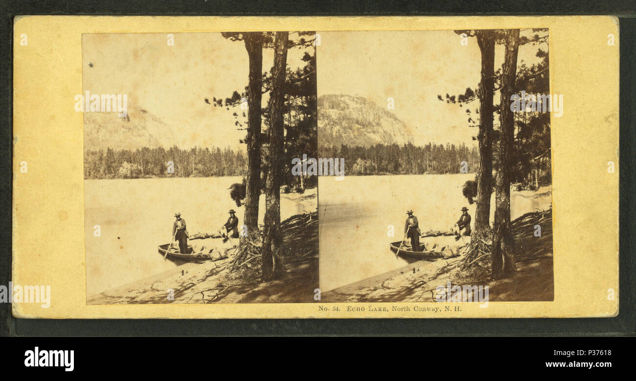 92 Echo Lake, North Conway, N. H, von Soule, John P., 1827-1904 Stockfoto