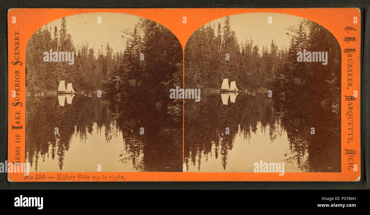 . Entweder nach oben rechts. Alternative Titel: Juwelen der Lake Superior Landschaft, Nr. 250. Erstellt: Ca. 187 -. Digitale Element veröffentlicht 4-8 2005; 2-12-2009 aktualisiert. 93 Entweder nach oben rechts, von Robert N. Dennis Sammlung von stereoskopische Ansichten Stockfoto