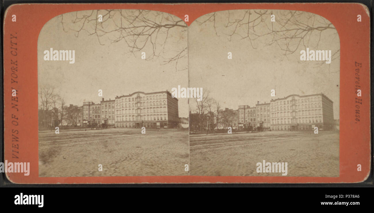 . Everette Haus. Alternative Titel: Blick auf New York City. Abdeckung: 1859?-1896. Digitale Element veröffentlicht 12/30-2005; 2-11-2009 aktualisiert. 98 Everette Haus, von Robert N. Dennis Sammlung von stereoskopische Ansichten Stockfoto