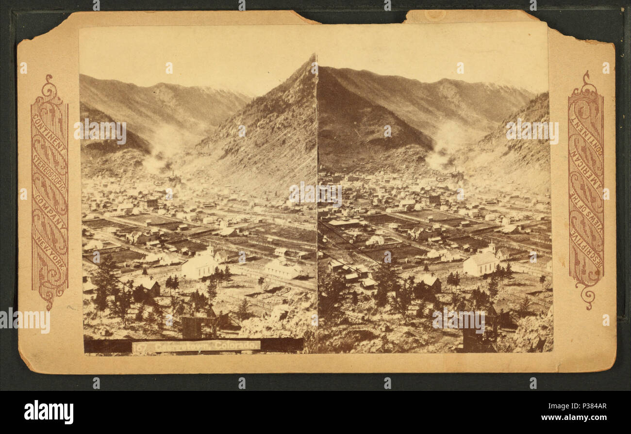 122 Georgetown, Kolorado, nach Kontinent Stereoscopic Company Stockfoto