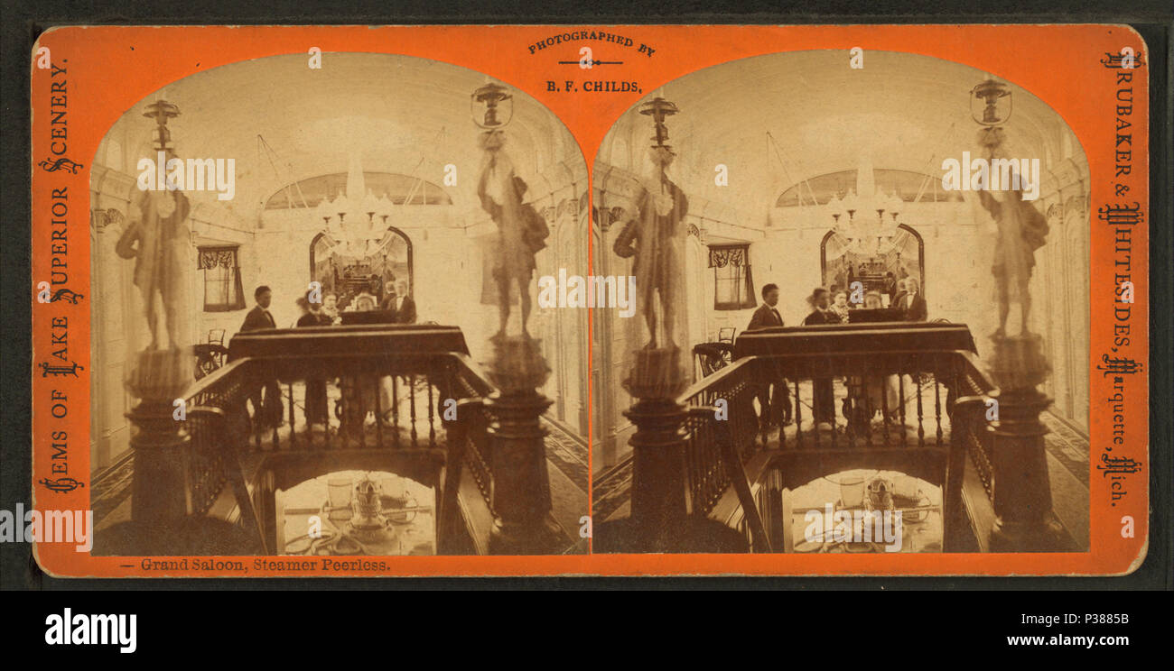 129 Grand Salon, Dampfgarer Peerless, Childs, B.F. Stockfoto