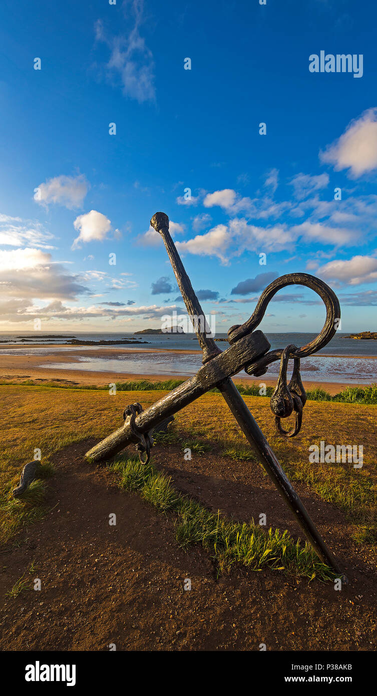 Sonnenuntergang an der North Berwick, East Lothian, Schottland, Vereinigtes Königreich Stockfoto