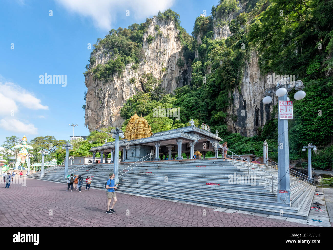 Die Batu Höhlen, Grotten und Höhlen Tempeln in Gombak, Selangor, Malaysia. Stockfoto